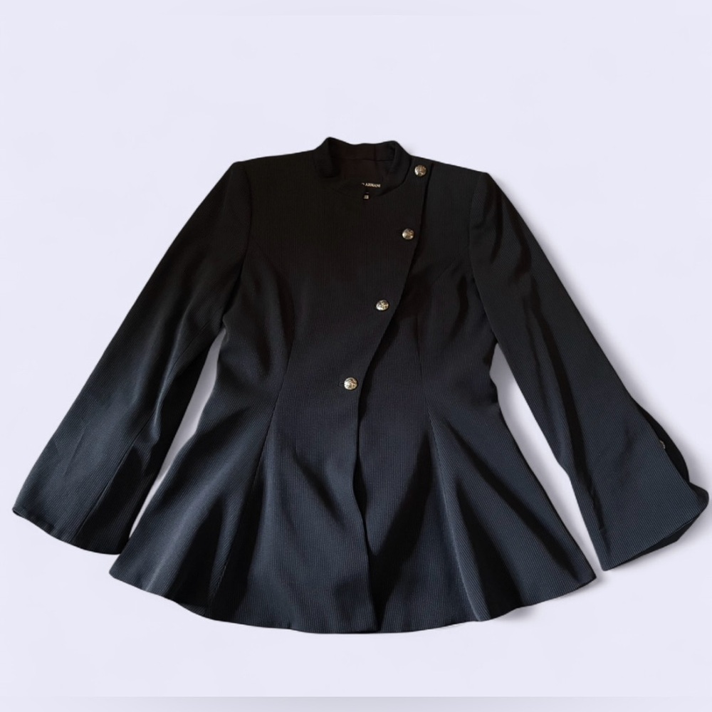 Vintage Giorgio Armani Blazer with Peplum Black Label Couture